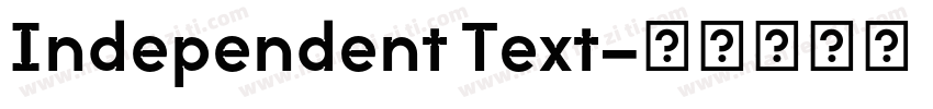 Independent Text字体转换